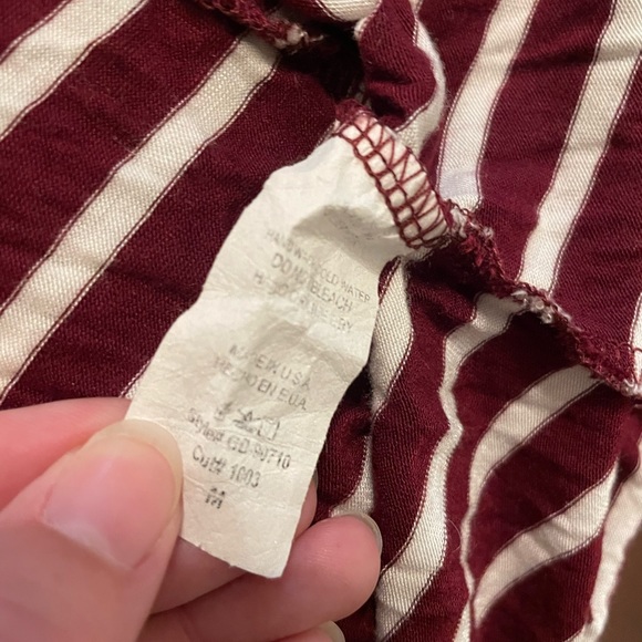 Magic Fit size medium maroon striped cardigan - Picture 3 of 3